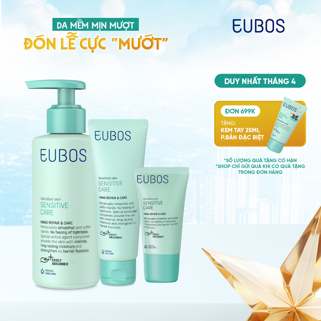 Kem Dưỡng Da Tay và Móng Bơ Hạt Mỡ EUBOS Giúp Dưỡng Da Mềm Mịn Và Dưỡng Móng Chắc Khỏe