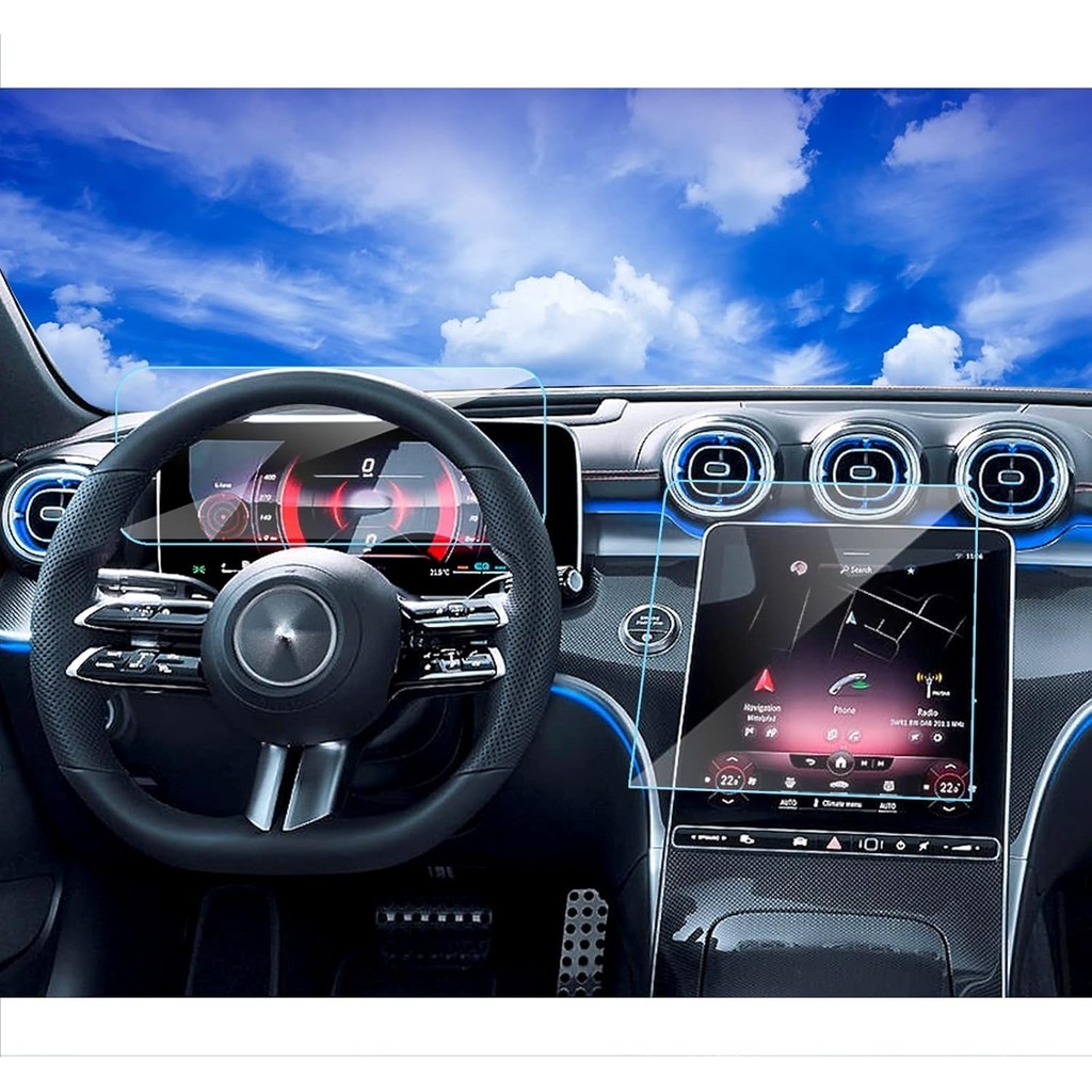 2024 2025 Mercedes Benz C300 GLC300 Bảo Vệ Màn Hình Cho 2024 2022 2023 2025 Mercedes C300 GLC300 4ma