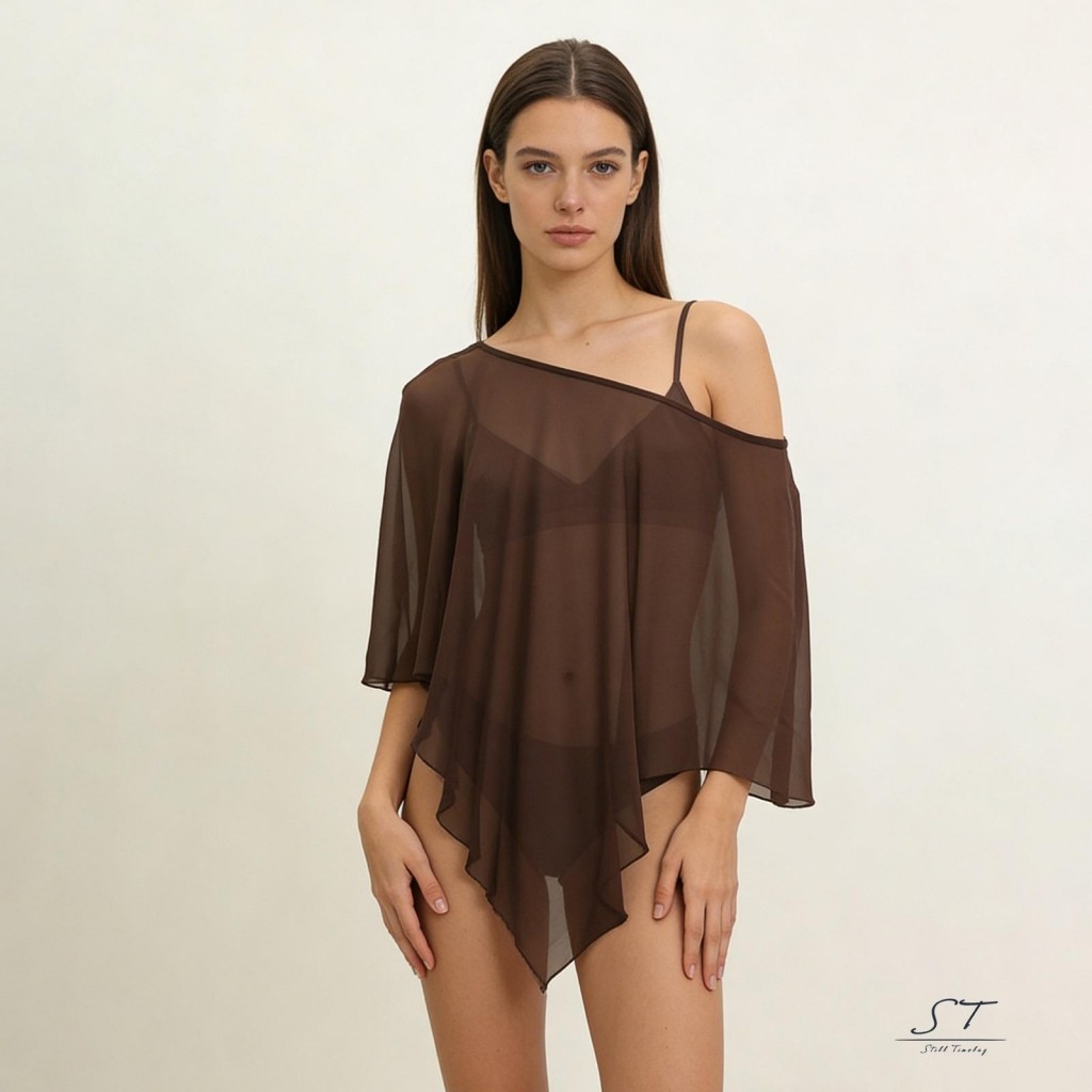 CY03 - Áo Sheer Mùa Hè Thoải Mái và Cá Tính Cho Tiệc Đường Phố