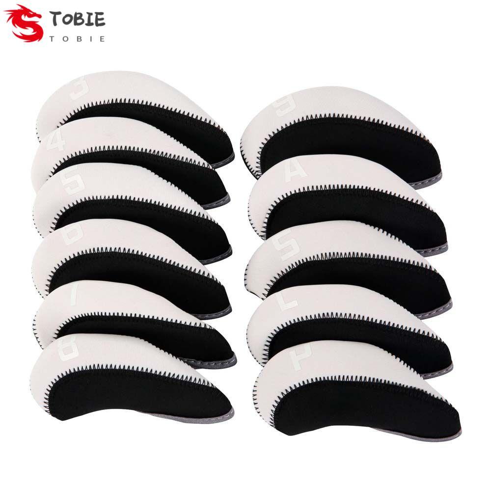 TOBIE Golf Iron Headcover 4-9, P, S, A, L Golf Putter Protector Case Golf Iron Covers Set Vỏ Bảo Vệ 