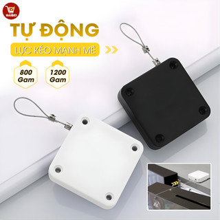 Thiết bị đóng cửa tự động, thiết bị đóng cửa không gây tiếng ồn, không cần khoan, dễ lắp đặt, tự động thu gọn.