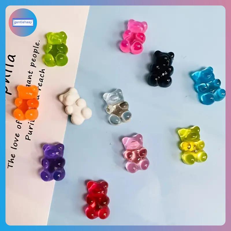 GG 10 Cái Hoạt Hình Gấu Nhỏ Tủ Lạnh Nam Châm Bảng Đen Bảng Trắng Tin Nhắn Ảnh Nam Châm Gấu Màu Tủ Lạ