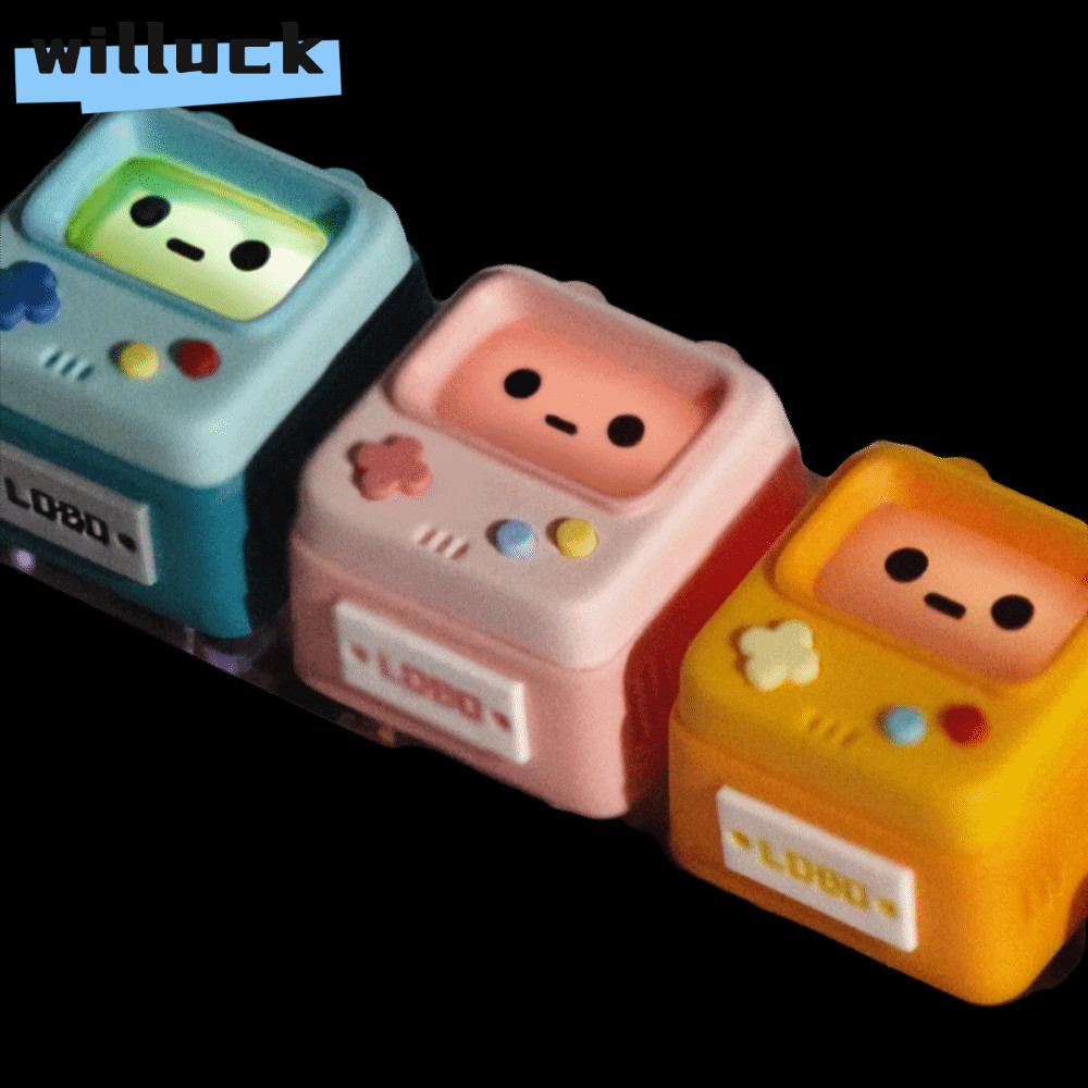 Keycap bàn phím cơ WILLUCK, Artisan Craft Handmade Game Consoler-Shpaed Keycaps, Keycaps Artisan Ret