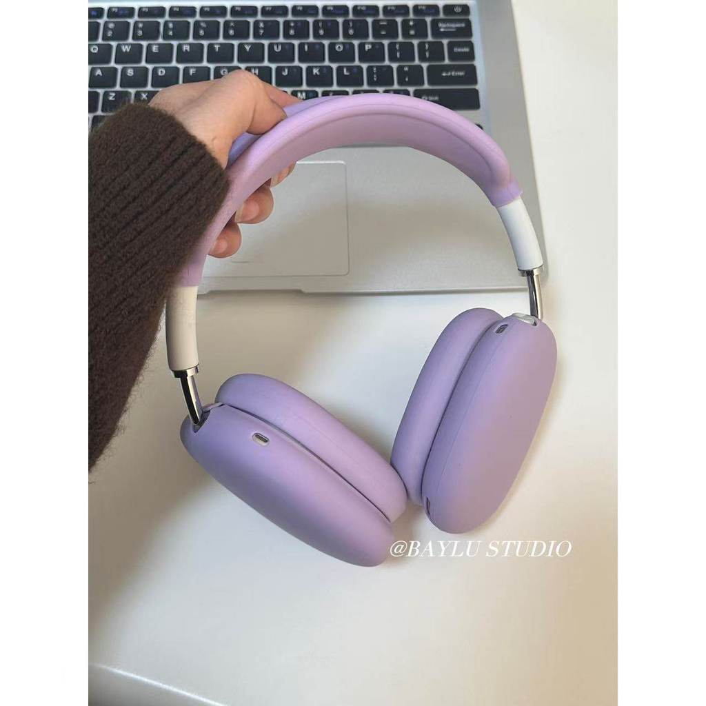 Hàn Quốc ins Blogger Cùng Phong Cách Màu Tím Lỏng Airpod max2 Thế Hệ Bảo Vệ Thích Hợp Cho Tai Nghe a