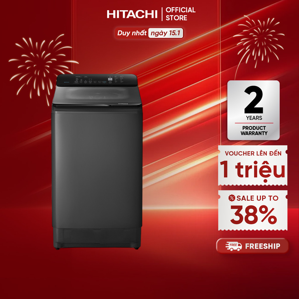 Máy Giặt Hitachi Cửa Trên Inverter - Dual Waterfall model LTL H0MVW0T