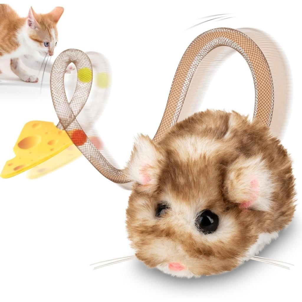 Đồ chơi mèo Migipaw Interactive MigiMouse 360° Lăn & Quay Có Đuôi Quấn Cho Mèo Trong Nhà Cảm Biến Ch