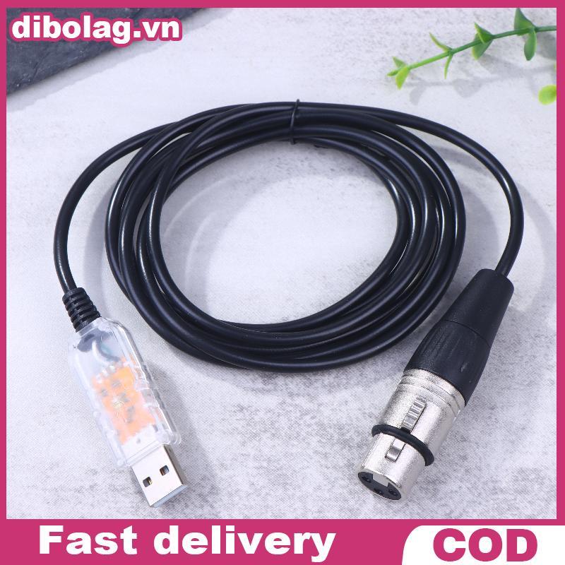 Bộ chuyển đổi giao diện DIBO USB sang DMX QLC DMX512 Máy tính PC Bộ điều khiển chiếu sáng sân khấu B