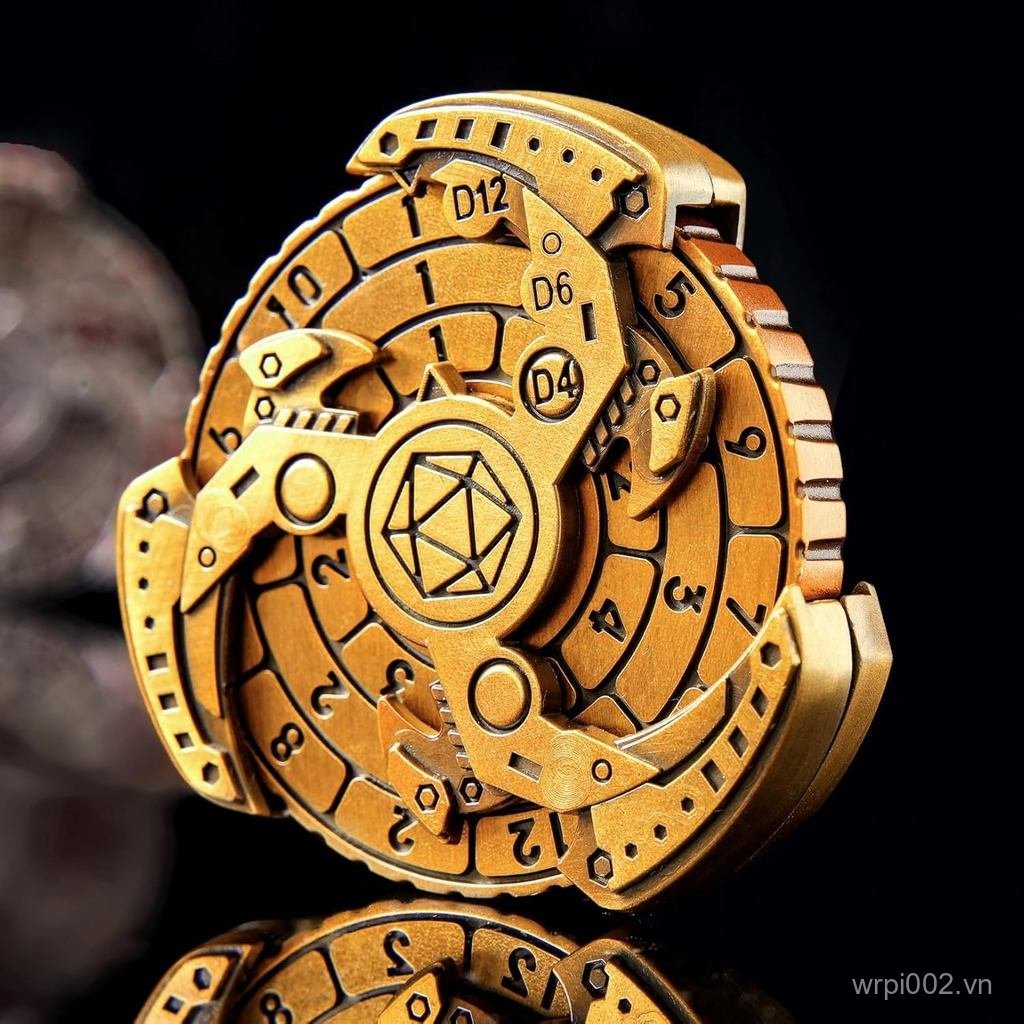 Bộ xúc xắc DND Spinner 7 trong 1, Xoay kim loại Xoay Dungeons và Dragons DND Compass Dice, Trò chơi 