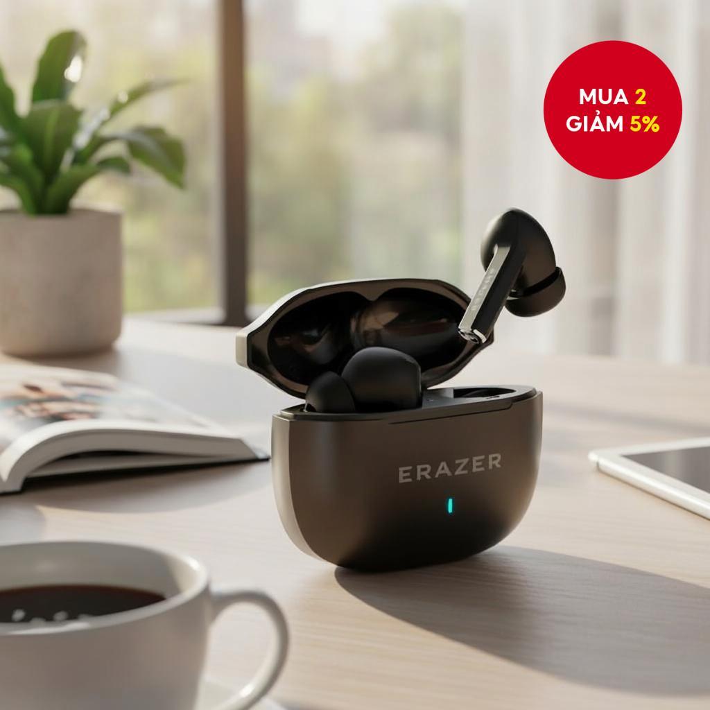 ERAZER HT82 Tai Nghe Gaming Bluetooth 5.4, Âm Thanh Vòm HIFI, Micro Chống Ồn, Tăng Cường Âm Bass