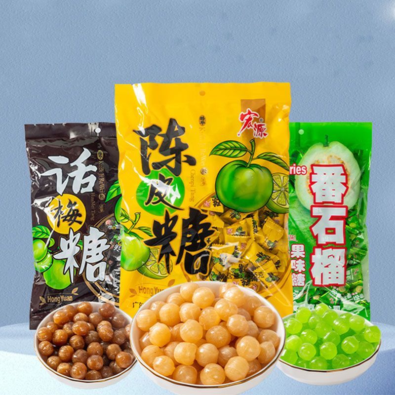 Hongyuan Authentic Tangerine Peel Candy Wedding Office Huamei Guava Kẹo cưới thường ngày Kẹo ăn nhẹ 