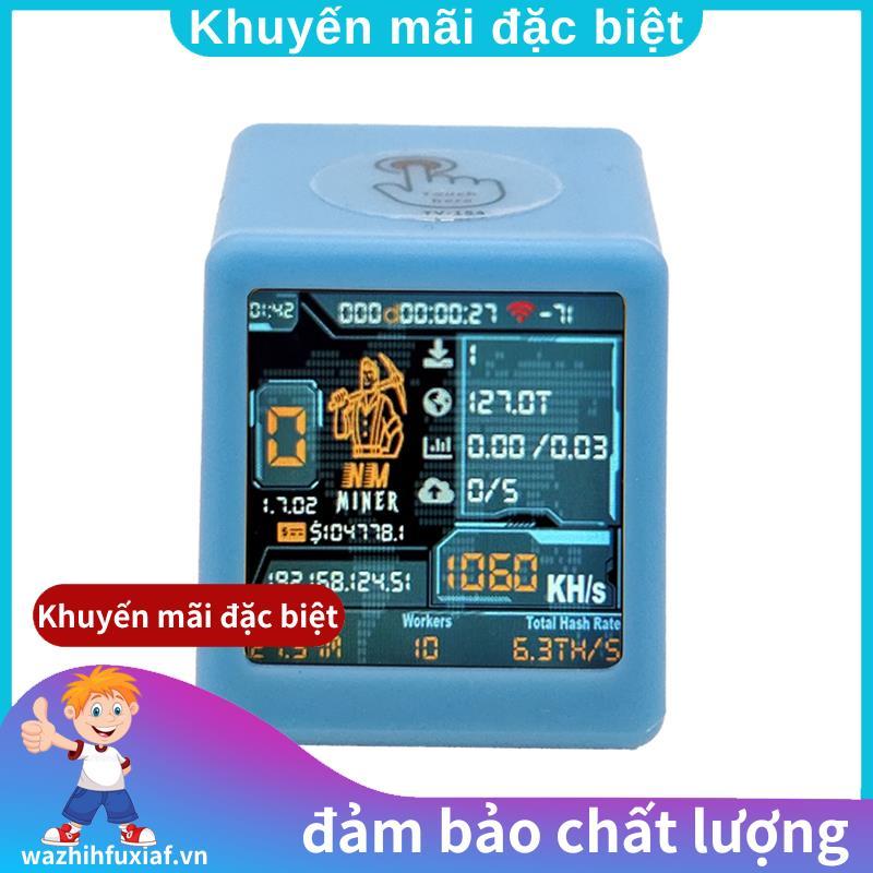 BTC Solo Miner Máy tính NerdSmart TV Hashrate 1060KH / S ESP32 Quà tặng tại nhà Đồng hồ để bàn im lặ