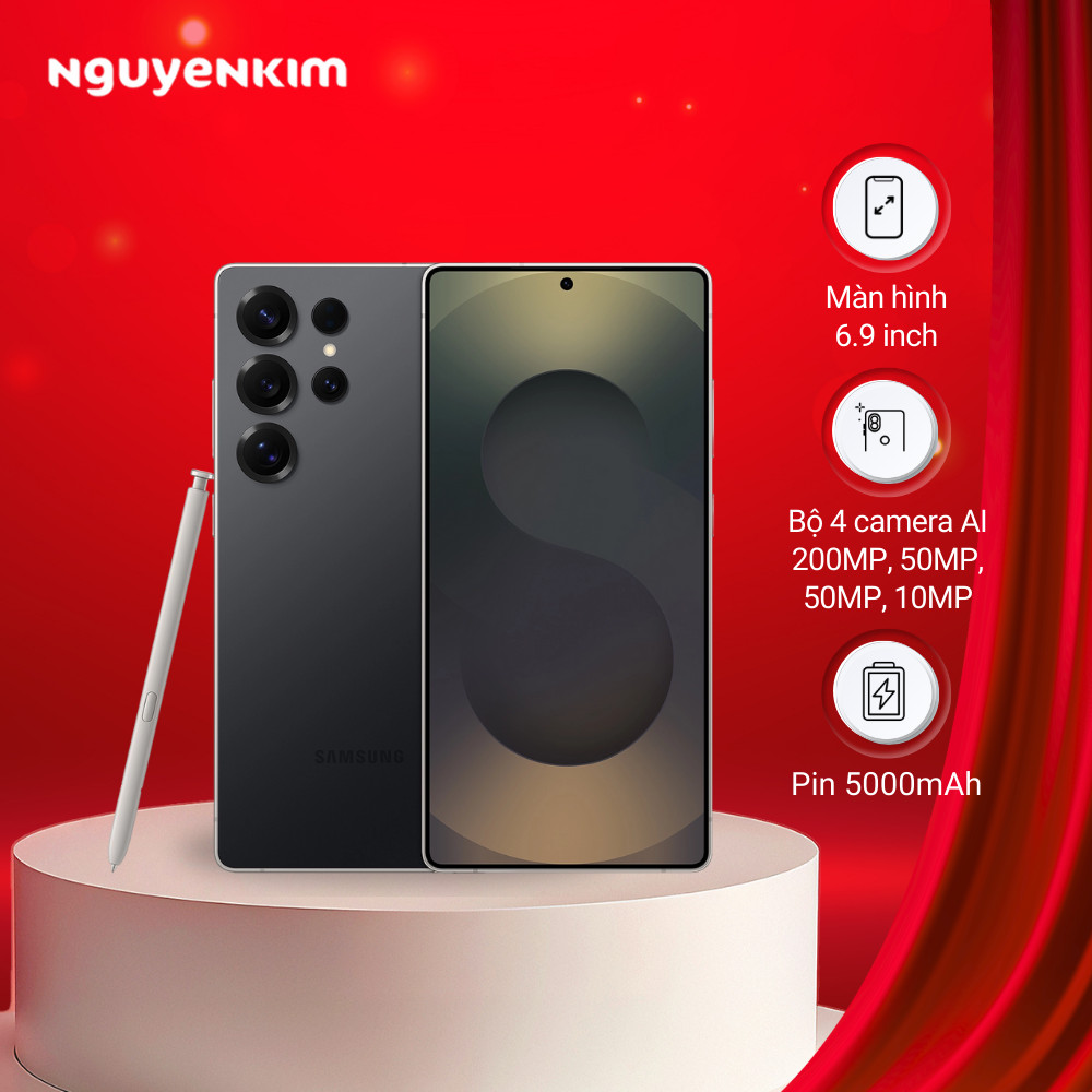 [Mới 2025] Điện thoại Samsung Galaxy S25 Ultra 5G 12GB/512GB (SM-S938B/DS) Đen