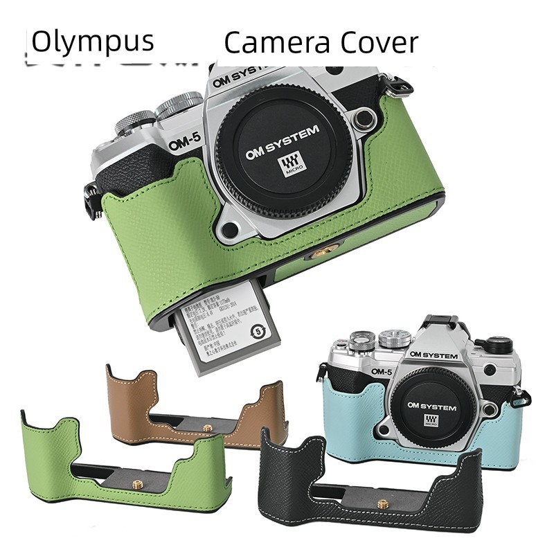 Thích hợp cho Olympus omd EP7 E-M10 IV III Da Thật Chính Hãng e-m10 ii E-M5 iii OM1 OM5 Túi Máy Ảnh 