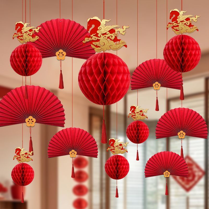 New Product#New Year Decorations New Year Stickers Spring Festival2026New Year Atmosphere Scene Setu