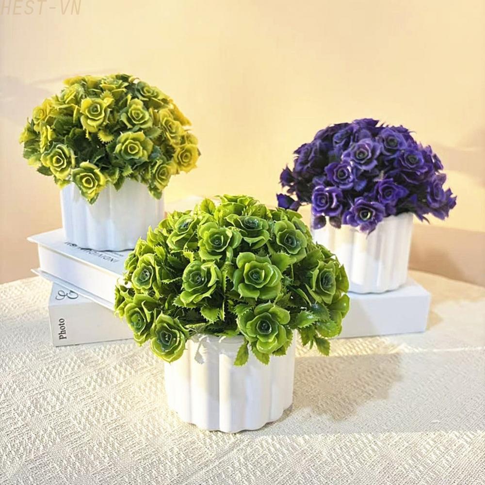 31 Roses Artificial Flower Potted Plant Nordic Style Home Office Decoration Fake