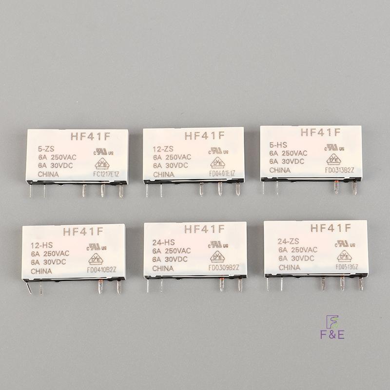 F & E HF41F-24-ZS HF41F-12-ZS HF41F-5-ZS HF41F-5-HS HF41F-12-HS HF41F-24-HS Rơle công nghiệp Submini