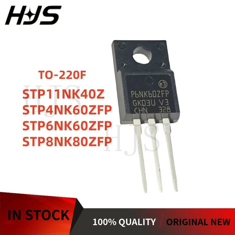 5 CÁI STP8NK80ZFP STP6NK60ZFP STP11NK40Z STP4NK60ZFP TO-220F P8NK80ZFP P6NK60ZFP P11NK40Z P4NK60ZFP 