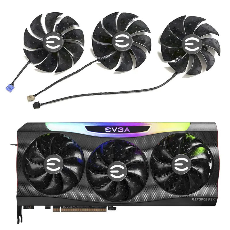 Mới 87MM PLD09220S12H Card Video Quạt Làm Mát Cho EVGA GeForce RTX 3070 3080 3090 3080Ti FTW3 ULTRA 