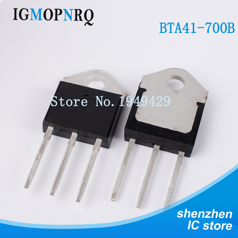 5 Cái / lốc BTA41 BTA41-700B BTA41700B triode ac switch 40A 700V TO-3P TO-218 Triode Transistor Bán 
