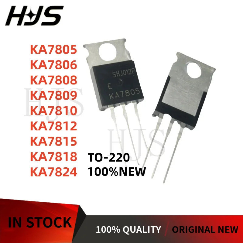 5 CHIẾC KA7805 KA7806 KA7808 KA7809 KA7810 KA7812 KA7815 KA7818 KA7824 TO-220 Hiệu Ứng Trường Transi
