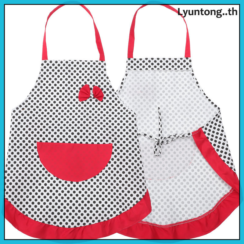 2 Tạp Dề Vintage Tạp Dề Nữ Không Tay Bistro Có Túi 75X65CM Đỏ Lyuntong