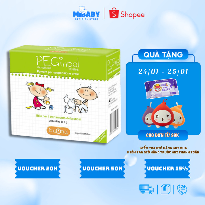 Bột nhuận tràng cho bé PEGinpol Buona
