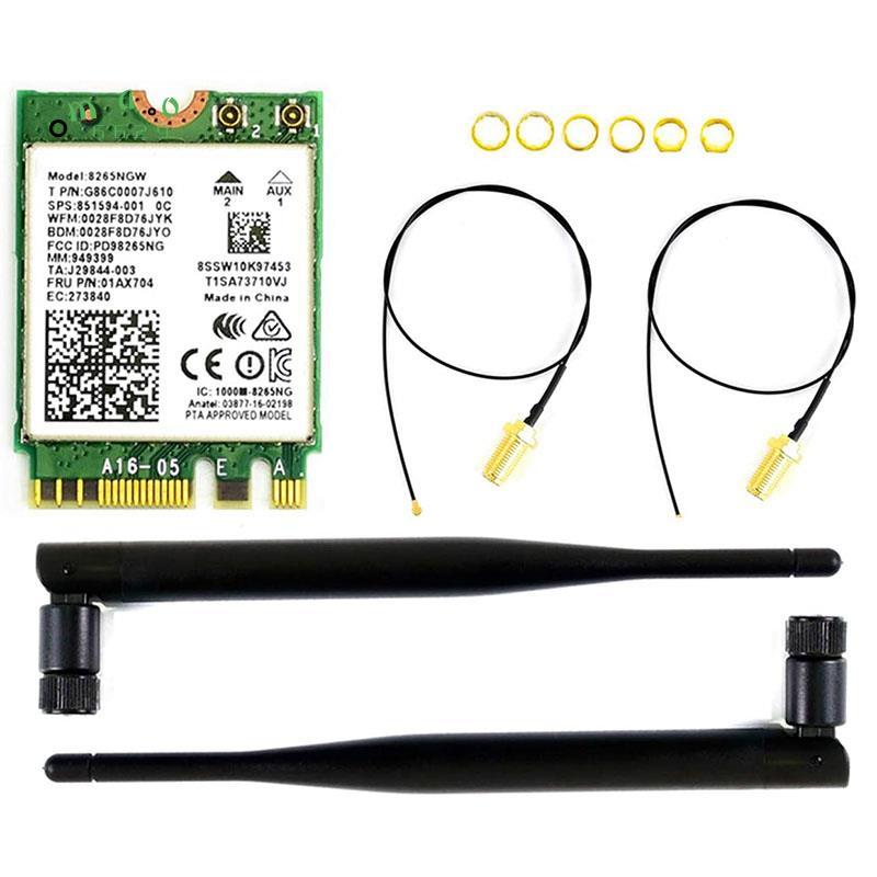 Mô-đun NIC không dây AC8265 chế độ kép Hỗ trợ WiFi 2.4GHz / 5GHz và Bluetooth 4.2 cho Nano Kit