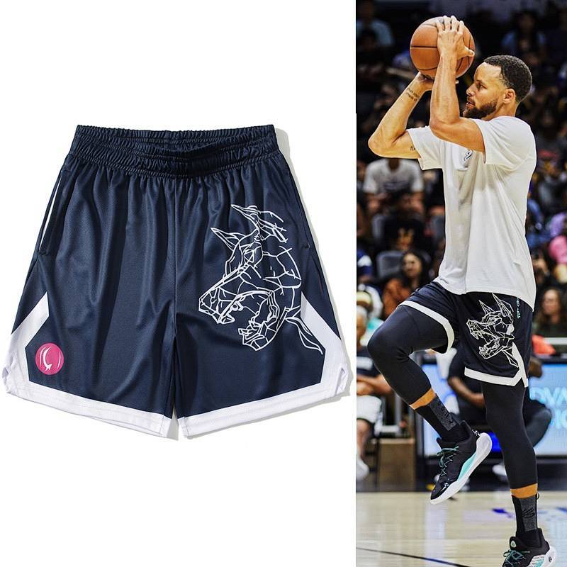Curry Basketball Shorts Casual Sports Pants Men's Quick-Drying Four-Point Street Basketball Shorts N