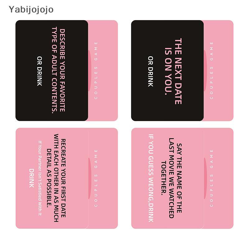Yabijojojo Những người yêu say rượu - Trò chơi cặp đôi Trò chơi bài cho đêm hẹn hò, 50 thẻ trò chơi,