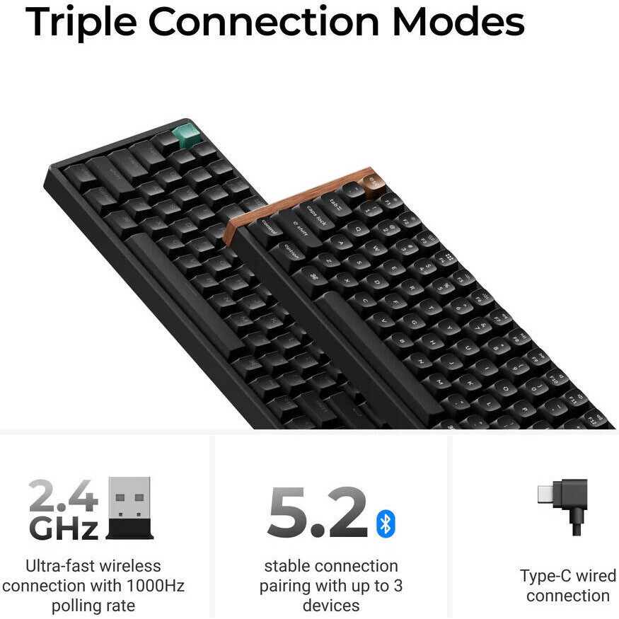 Bàn Phím Cơ Keychron K2 HE Wireless Magnetic Switch - Hàng Chính Hãng