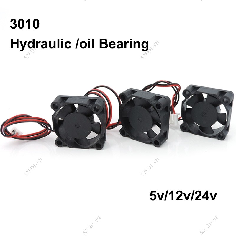 3cm DC 5V 12V 24V 3010 30MM 30 * 30 * 10MM Quạt Máy In 3D Quạt Card Đồ Họa Quạt Tay Dầu Vòng Bi Thủy