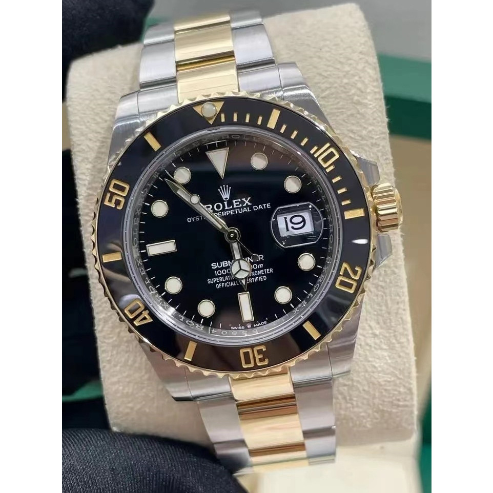 Đồng hồ cơ P IRJ Rolex Submariner Type Date Model M126613LN-0002 Cuộn dây tự động Chất liệu vàng 18K