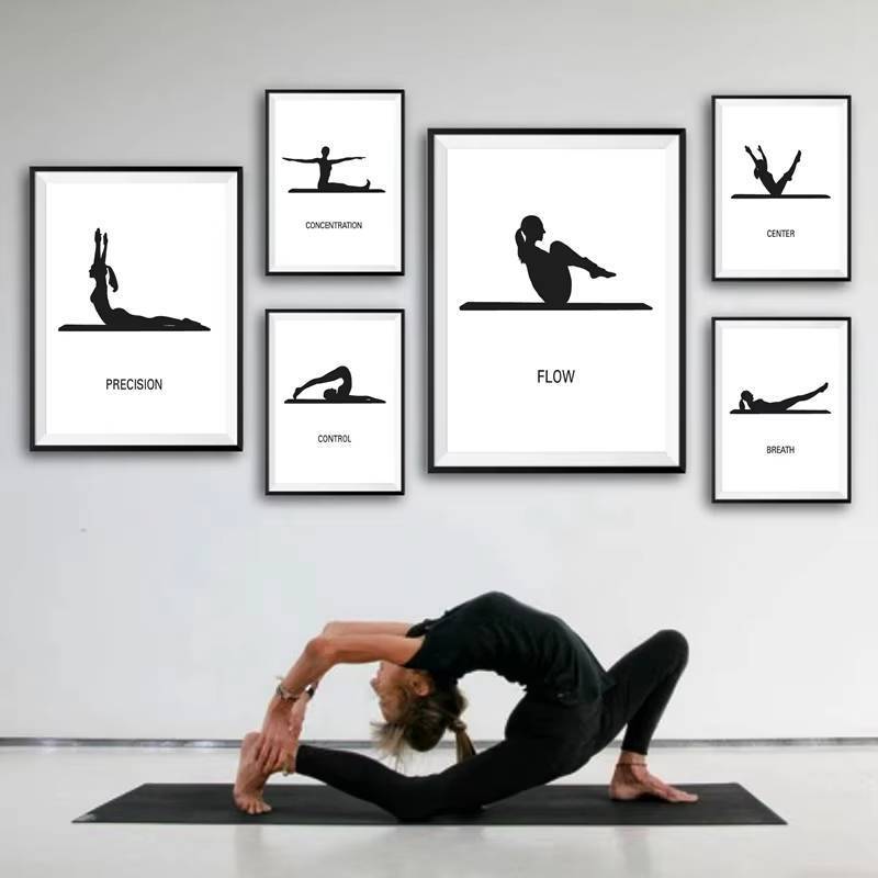 PILATES Áp Phích Và Pilates Tặng Pilates Pilates Phòng Thu Trang Trí Hiện Đại Tối Giản Truyền Cảm Hứ