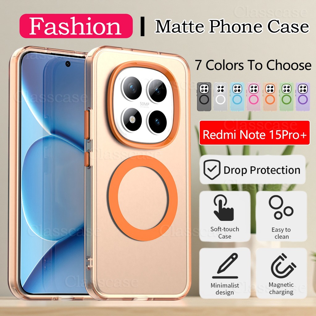 Ốp điện thoại cho Redmi Note 15 Pro Plus 15Pro 15ProPlus 15Pro + Note15 Pro + 15Pro + Vỏ cản trước b