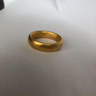 Nhẫn Vàng Mạ Cổ Điển Phong Cách Qianlong, Đồ Cổ Đặc Biệt