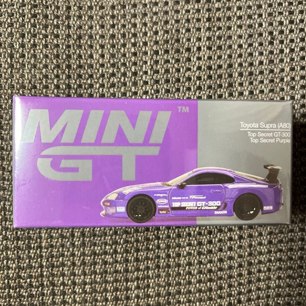 Đồ chơi xe mô hình MiniGT MGT01067 Toyota Supra (A80) Top Secret GT-300 Top Secret Purple