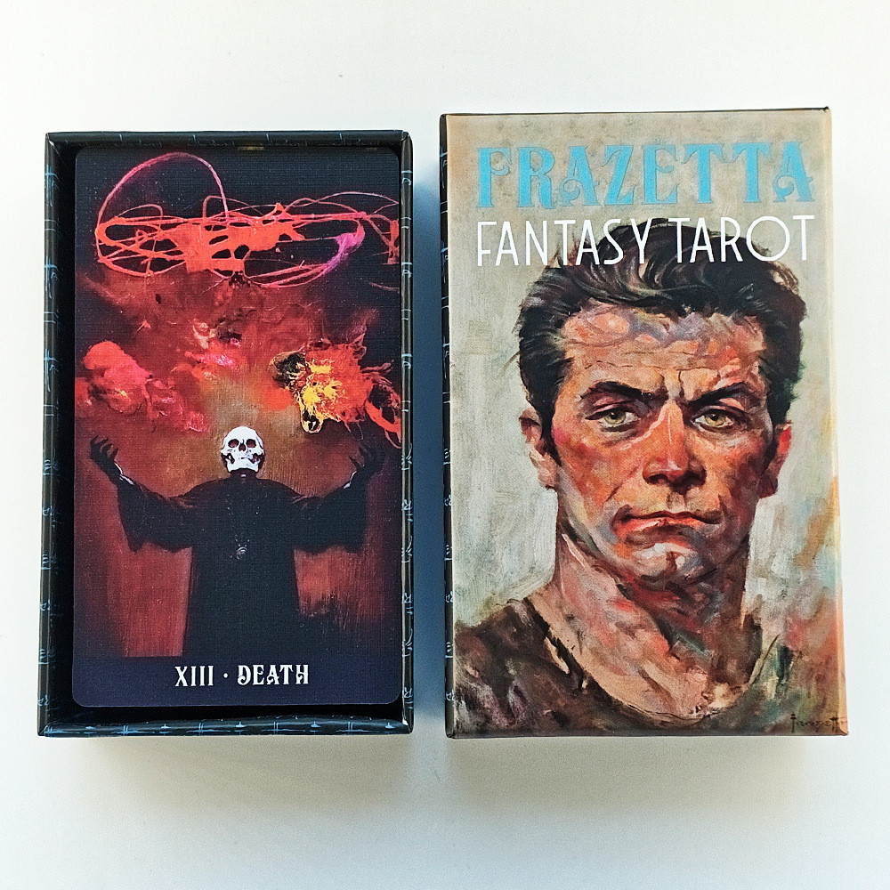 [Sẵn sàng] Heaven and Earth Cover 12 * 7cm Frank Frazier Tarot Card Bảng tiếng Anh Trò chơi bài Taro