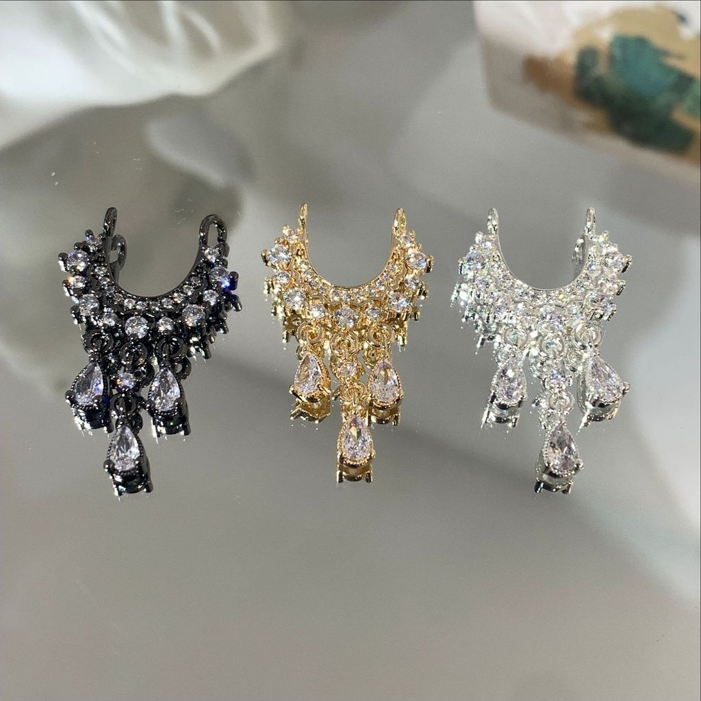 Mặt dây chuyền 14k Full Zirconium Ren Double Circle diy