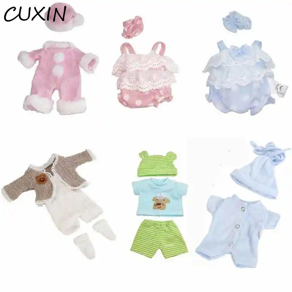 CUXIN 30cm Váy Búp Bê, Bộ Đồ Ngủ Áo liền quần Quần Áo Búp Bê, Phụ Kiện Búp Bê Dễ Thương Phù Hợp Với 