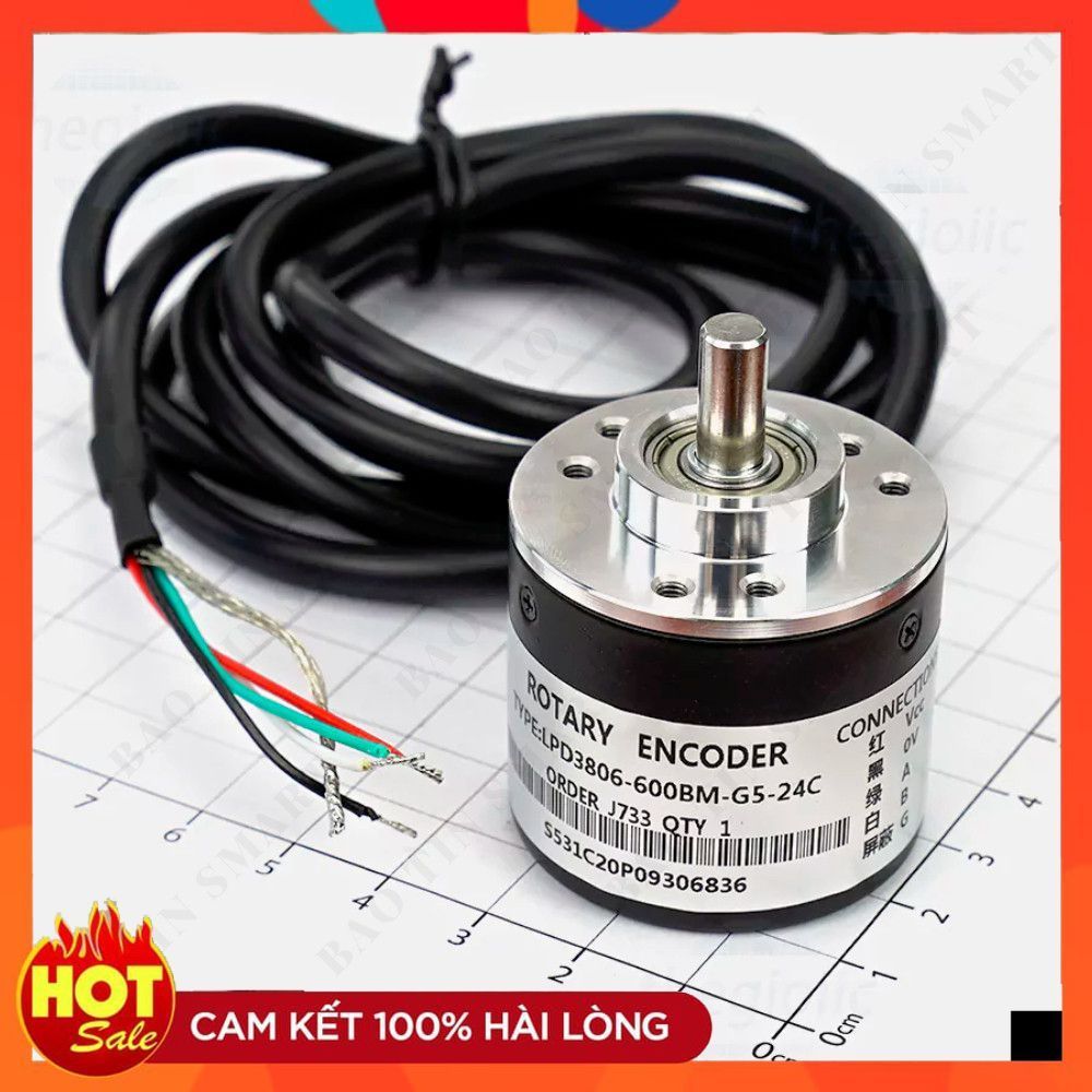 LPD3806-600BM Rotary Encoder 600 Xung NPN 5-24VDC ChipViet Store