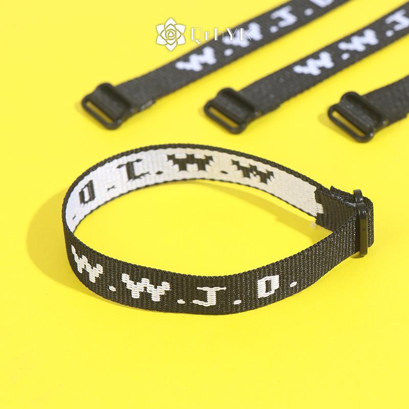 QrhYK 4 Vòng Tay WWJD Vòng Tay Tôn Giáo Điều Chúa Giêsu Sẽ Làm Vòng Tay Kinh Thánh Mới