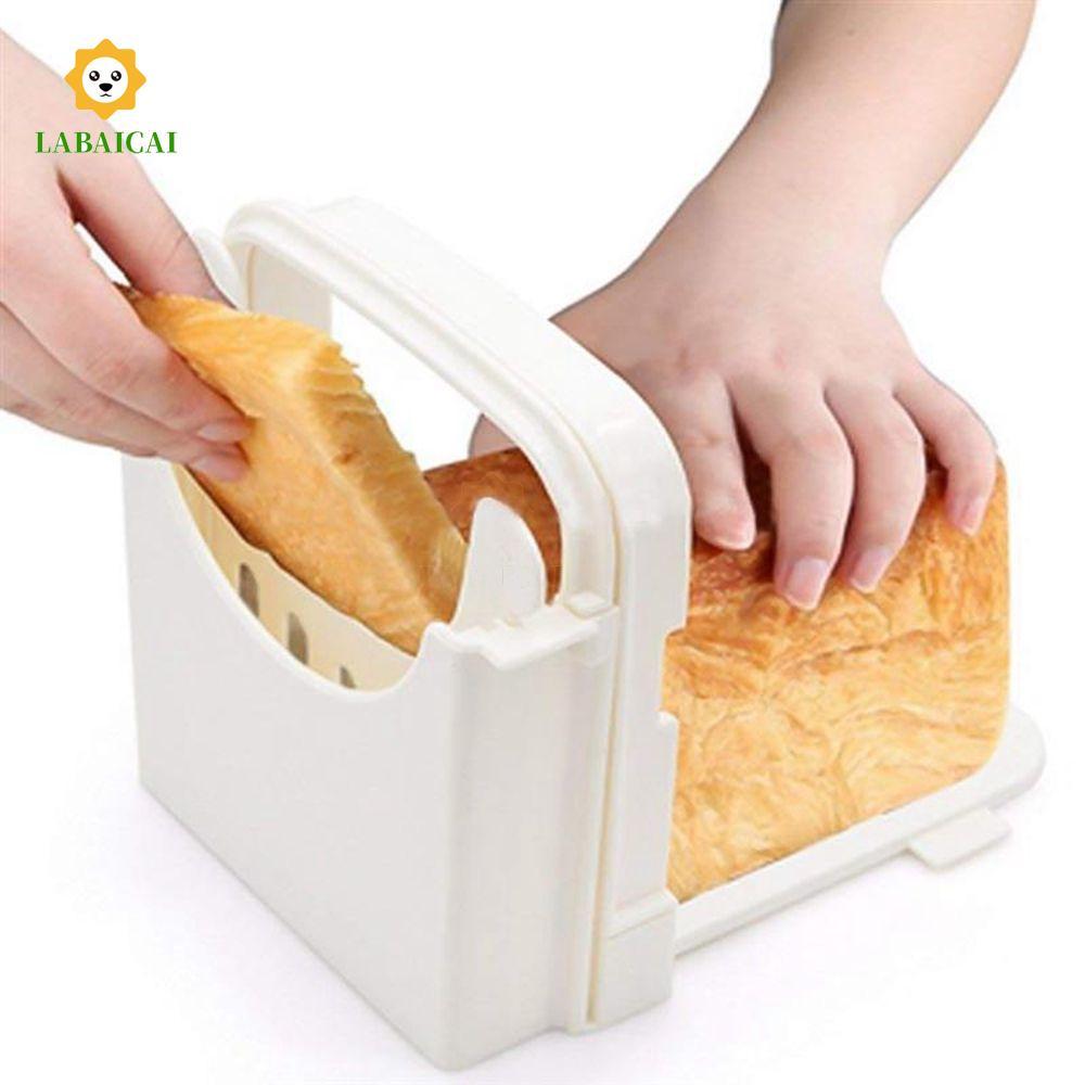 Máy cắt bánh mì nướng LABAICAI Nối máy làm bánh Sandwich bằng nhựa có hướng dẫn cắt Dụng cụ nhà bếp