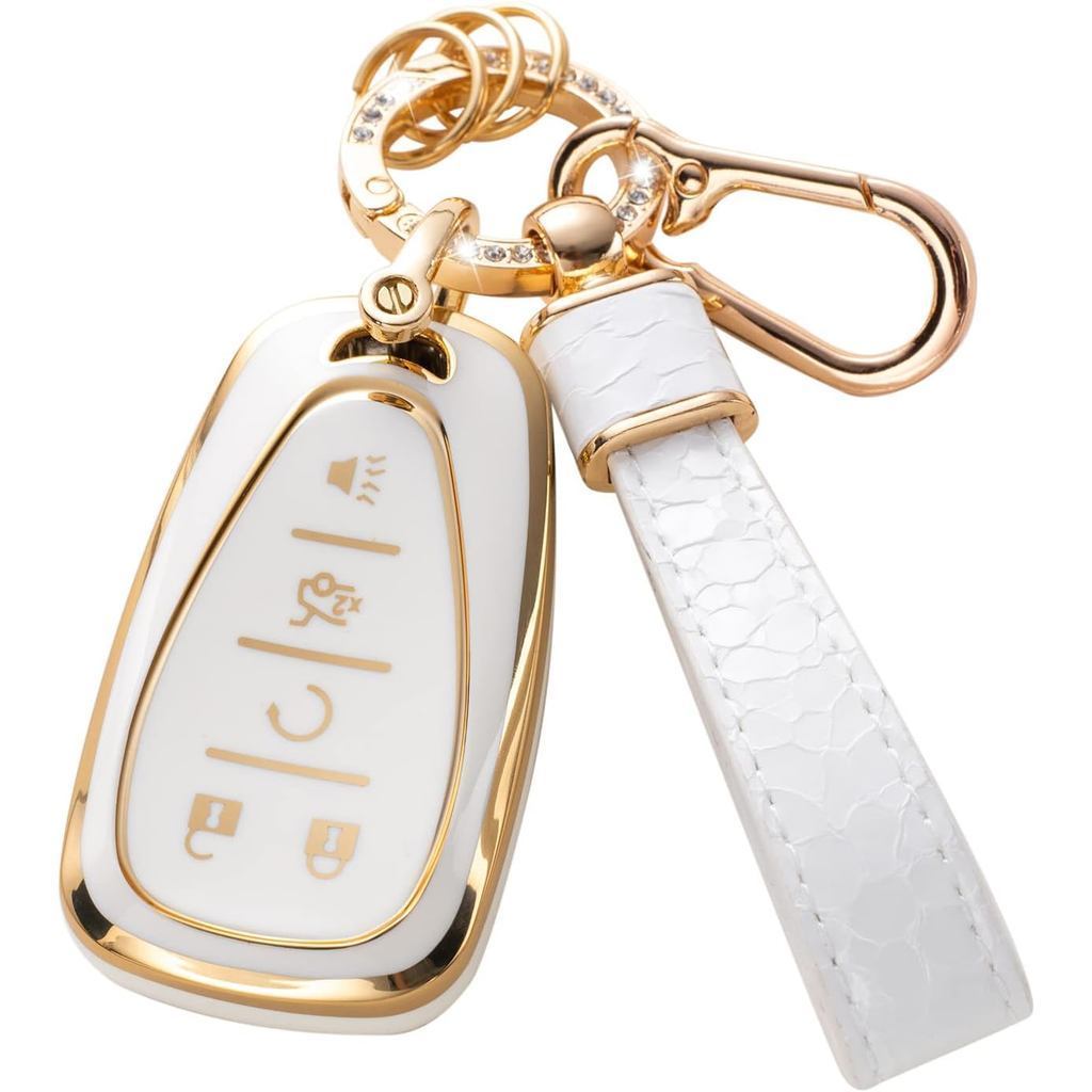 Dành cho Chevy Key Fob Cover với Chevy Móc khóa, Hộp đựng chìa khóa ô tô Tương thích với Chevy Malib