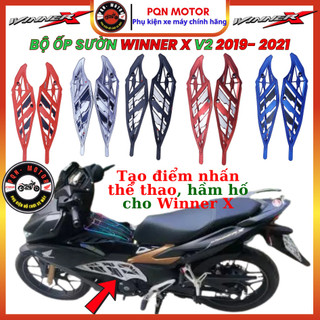 Bộ Ốp Sườn & Ốp Lốc Máy Cho Honda Winner X 2019 2020 2021 Tặng Pát Gắn Kiểu Z1000 Độ Xe Đẹp