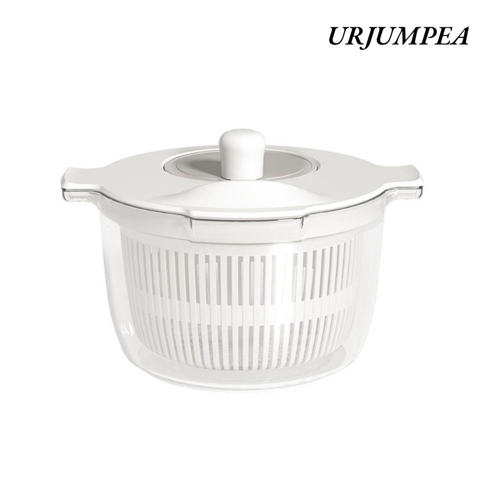 Máy sấy Salad Spinner URJUMPEA, Máy hút nước rau củ gia dụng 2 trong 1, Máy lọc thực phẩm đa chức năng dung tích lớn