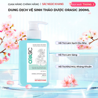 Dung dịch vệ sinh phụ nữ ORASIC Sắc Ngọc Khang_Tinh chất lá trầu không 200ml