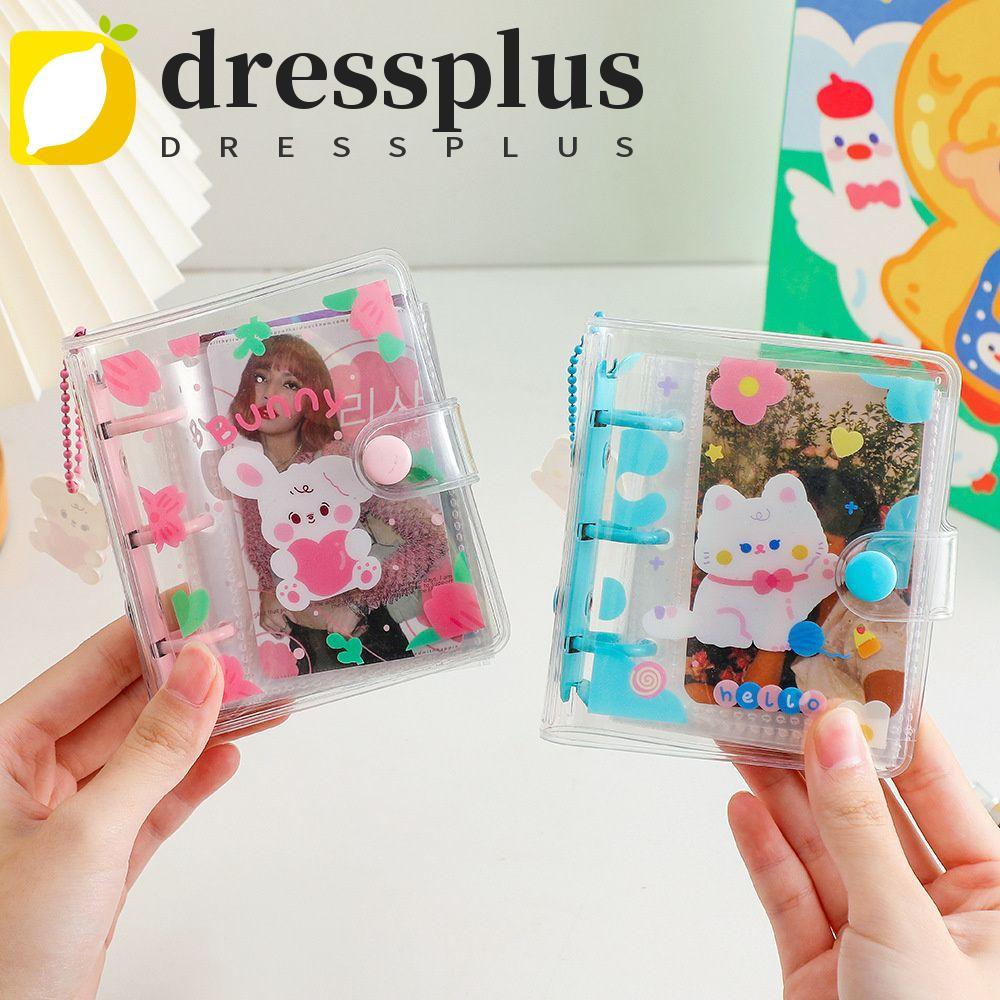 DRESSPLUS Chất kết dính Sổ tay Kawaii Học sinh 3 lỗ Tạp chí Mini Planner Binder Ring Notebook