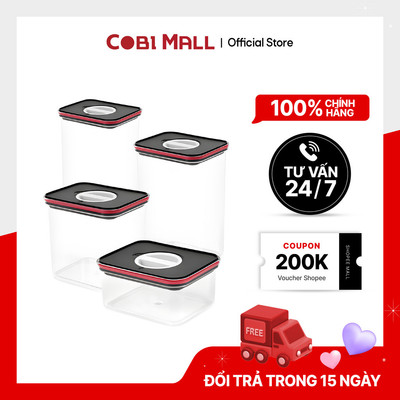 Hộp Đựng Thực Phẩm Kín Thông Minh - Nắp Khóa Thông Minh, An Toàn, Tiện Lợi 730ml-2700ml - Neoflam