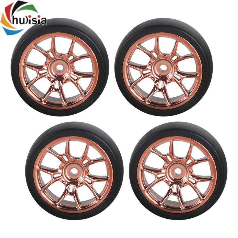 Chalisia 4x RC Xe Drift Lốp Thay Thế, Good Grip Rally Drift Lốp Cho Tỉ Lệ 1: 18 RC Lưu Diễn Drift Tr