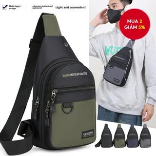 Túi đeo chéo nam đa chức năng Giải trí ngoài trời Du lịch đeo vai Công suất lớn Túi thắt lưng mỏng bền bỉ để chạy bộ